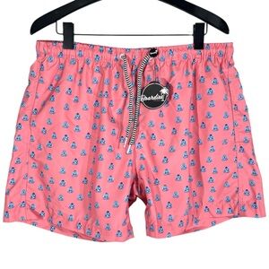 NWT Boardies Apparel Mens Mini Buddha 5” Swim Trunks size Large